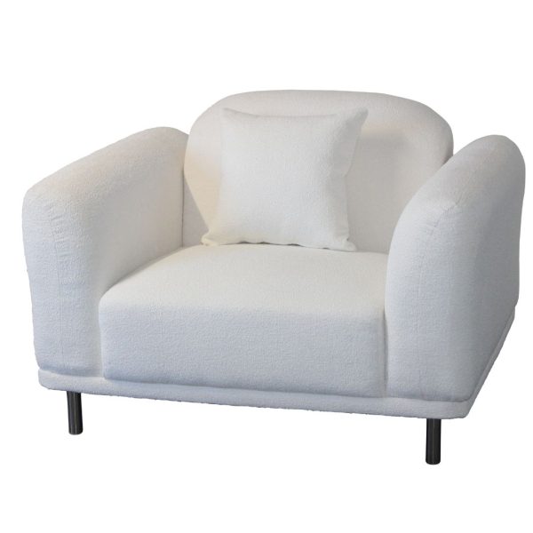Argyle Sofa upholstered in Boucle Fabric - Image 4