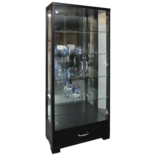 Mia Display Cabinet  White / Black - Image 2