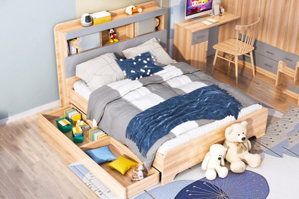 Botany Bed with Drawers --- KS , D , Q