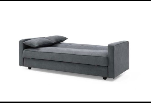 Junny 3 Seater Sofa Bed Charcoal / Light Grey