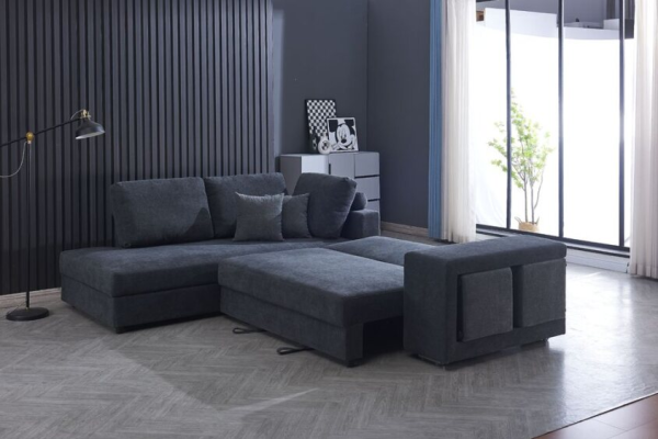 George 5 seater Fabric Lounge with Sofa Bed - Image 2