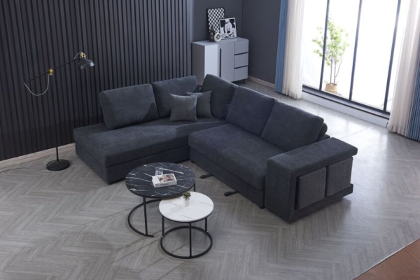 George 5 seater Fabric Lounge with Sofa Bed - Image 5